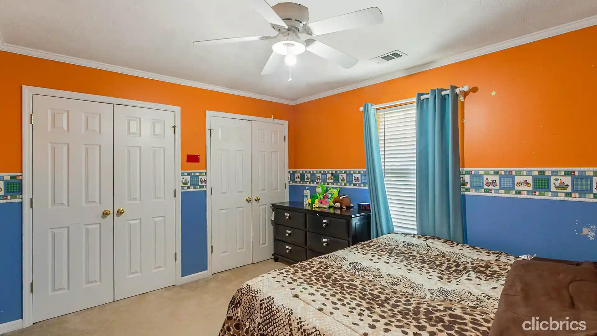 orange two bedroom colour